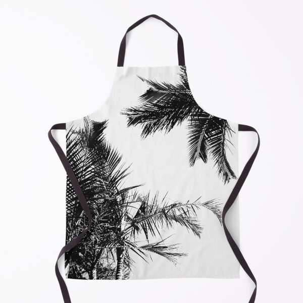 Item preview, Tropical Style Décor Palm Tree Fronds Black and White designed and sold by Beachy.
