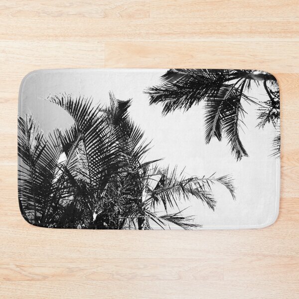 Item preview, Tropical Style Décor Palm Tree Fronds Black and White designed and sold by Beachy.