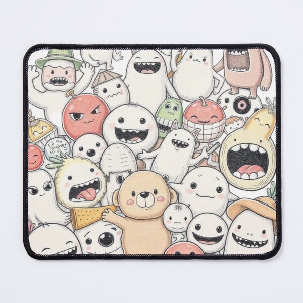 Item preview, MINIMAL CLEAN AESTHETIC CUTE SIMPLE DRAWING MONSTERS ART #7 designed and sold by Arts4U.