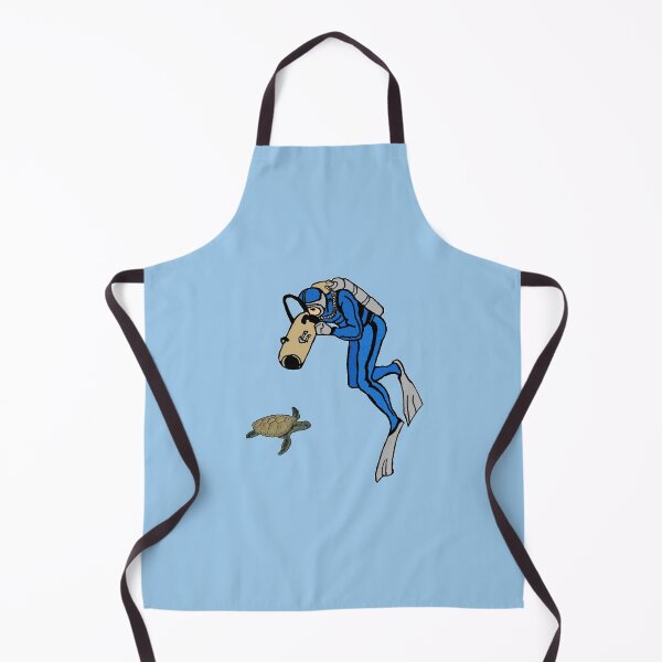 Item preview, Vintage SCUBA Diving Diver Photographing a Turtle URM designed and sold by urmaddad.