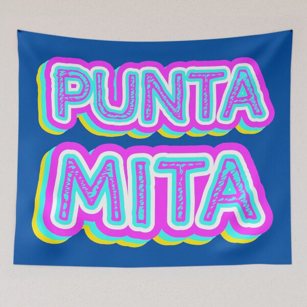 Item preview, Punta Mita Beach Retro Typography designed and sold by ArtNoveltee.