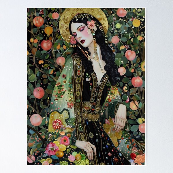 Item preview, Roman Goddess Pomona Surreal Nature Art designed and sold by All Souls Dream.