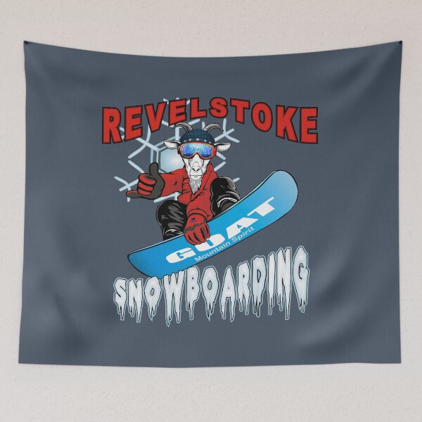 Item preview, Revelstoke Canada goat snowboarding designed and sold by studioss76.
