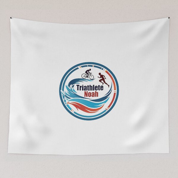 Item preview, Dynamic Triathlete Noah - Swim, Bike, Run designed and sold by Triathlongram.
