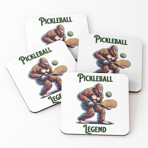 Item preview, Pickleball Legend | Sasquatch Cartoon designed and sold by wheresthekarma.