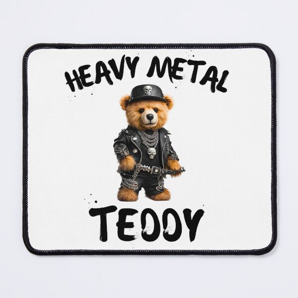 Item preview, Heavy Metal Teddy Bear in Leather - Metalhead Fun designed and sold by Fredster1966.