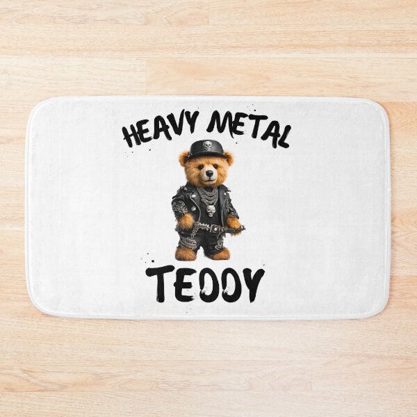 Item preview, Heavy Metal Teddy Bear in Leather - Metalhead Fun designed and sold by Fredster1966.