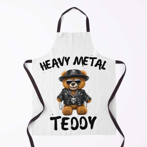 Artikelvorschau, Heavy Metal Teddybär aus Leder - Lustiges Metalhead-Geschenk entworfen und verkauft von Fredster1966.