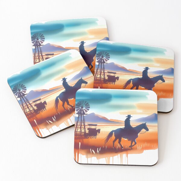 Item preview, Jinete al atardecer junto al molino de viento designed and sold by Vitalka-uk.