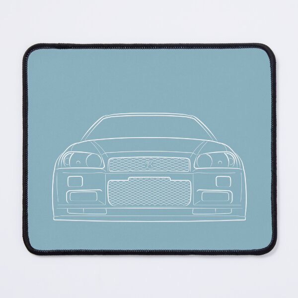 Item preview, Nissan Skyline R34 GT-r - front stencil, white designed and sold by mal-photography.