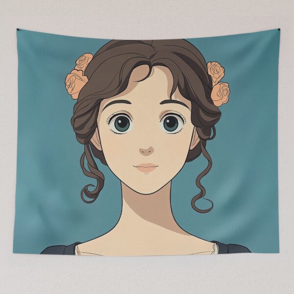 Item preview, Jane Austen  | Anime style designed and sold by ComicsFactory.