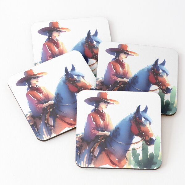 Item preview, Western Rider in Watercolors designed and sold by Vitalka-uk.