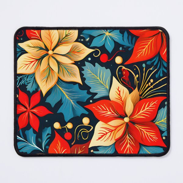 Item preview, Festive Christmas Flowers designed and sold by KaviPatterns.
