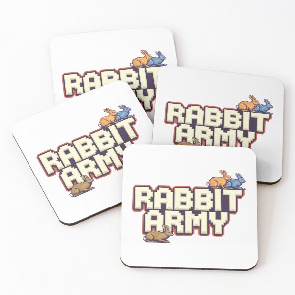 Item preview, Rabbit Army: Hopping Commandos designed and sold by 8bitdecalworld.