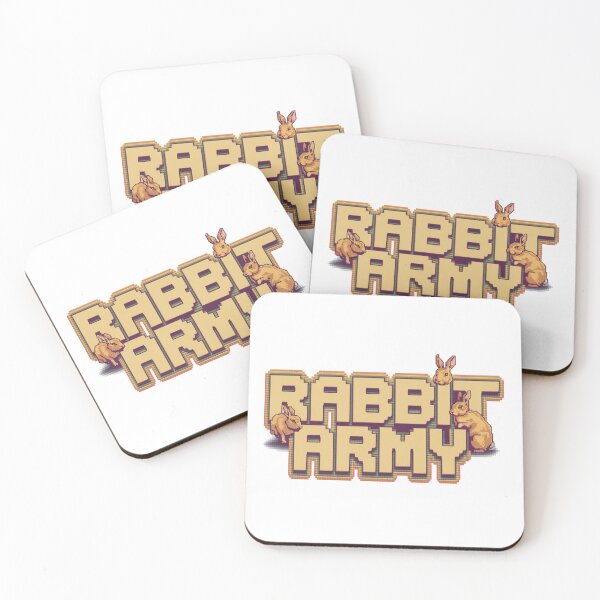 Item preview, Rabbit Army: Hopping Commandos designed and sold by 8bitdecalworld.