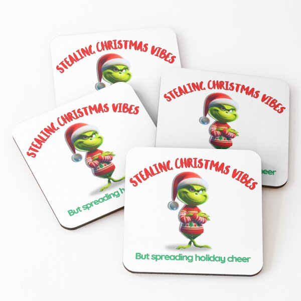 Item preview, Stealing Christmas Vibes - Fun Grinch Holiday Design designed and sold by MxDesign-RJ.