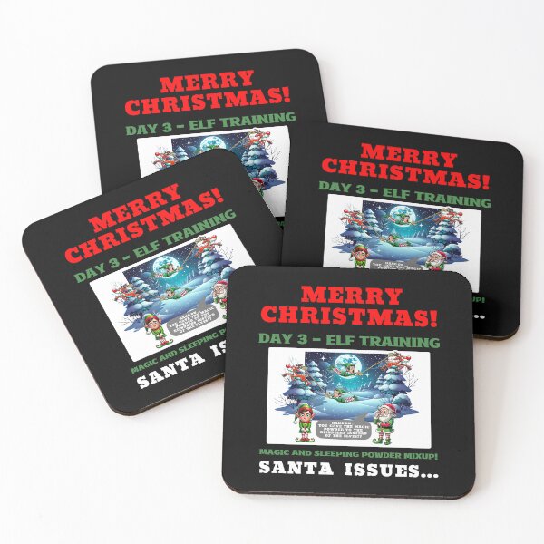 Item preview, Merry Christmas - Elf Training Magic And Sleeping Powder Mixup designed and sold by Manic Merch Designs.