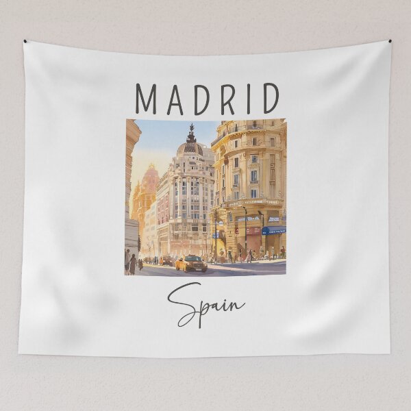 Item preview, A Watercolor Design of Madrid - Spain  designed and sold by Sketch-Shack.