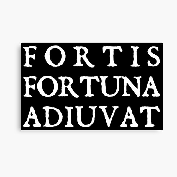 FORTIS FORTUNA ADIUVAT Canvas Print
