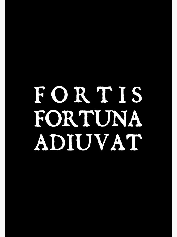  FORTIS  FORTUNA  ADIUVAT  Spiral Notebook by abstractee 