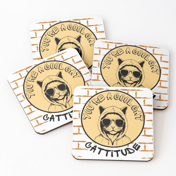 Item preview, Cool Cat Attitude Design designed and sold by ProWittyDesigns.