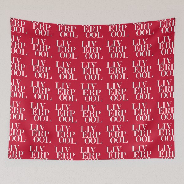 Item preview, Liverpool UK City Typography Minimalist Patriotic Travel Souvenir designed and sold by kakarikihill.