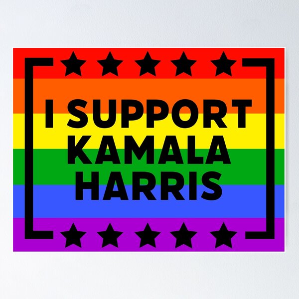 Item preview, I support Kamala Harris  designed and sold by Rachel the Artist .