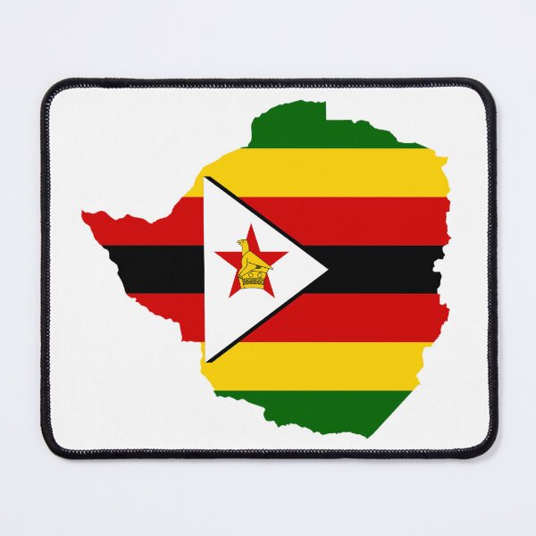Item preview, Zimbabwe Flag country map designed and sold by ashleyhudson.