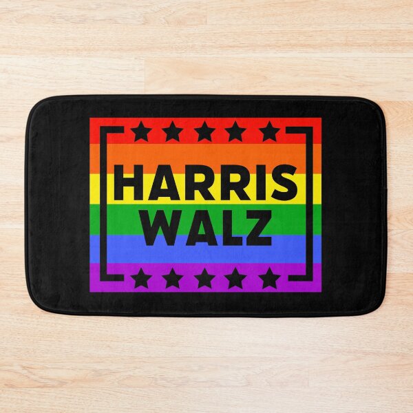 Item preview, Harris Walz rainbow sign designed and sold by Rachel the Artist .