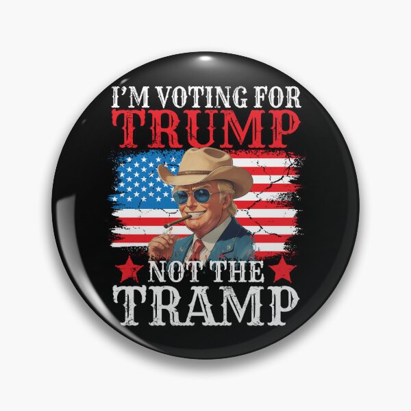 Item preview, Cowboy Pro Voter Trump 2024 Voting For Trump Not The Tramp designed and sold by wtfbba.