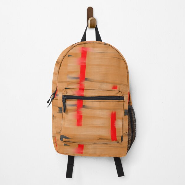 Item preview, Scrape with Red bars design designed and sold by Tim McGuire Fine Art.