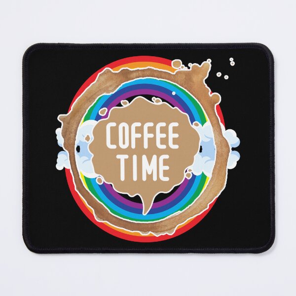 Item preview, Rainbow Coffee Time Splash designed and sold by muitee.