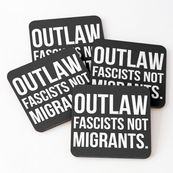 Item preview, Outlaw fascists not migrants.  designed and sold by Rachel the Artist .