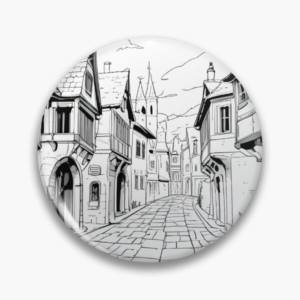 Item preview, Medieval road designed and sold by Printaso.