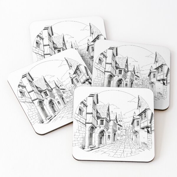 Item preview, Medieval road designed and sold by Printaso.