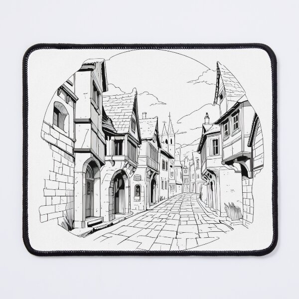 Item preview, Medieval road designed and sold by Printaso.