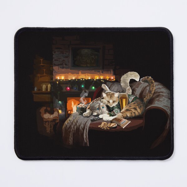 Item preview, Cosy Holiday Cats (dressed cats with background) designed and sold by Kataverse.