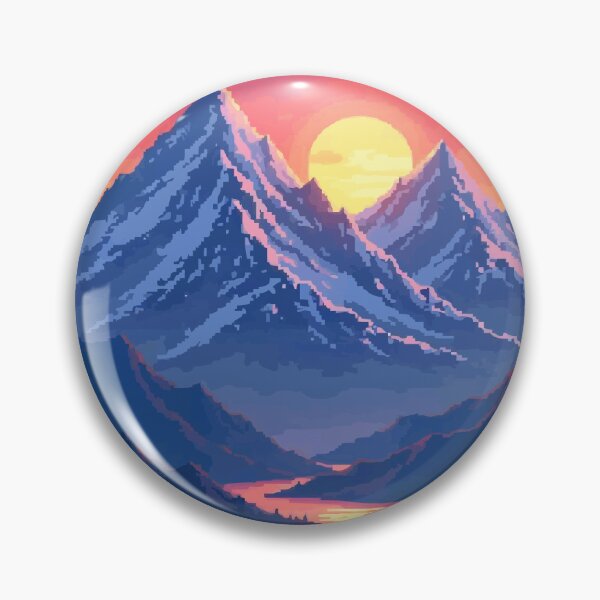 Item preview, Pixel Peaks A Sunset Serenade designed and sold by NaturePixel.