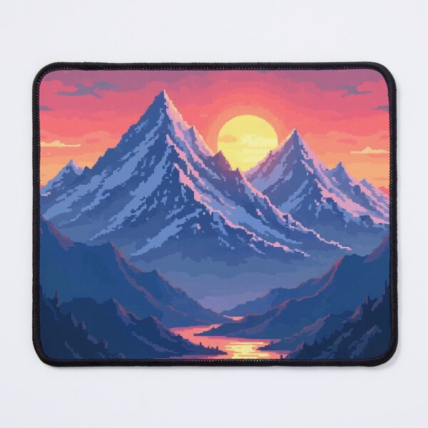 Item preview, Pixel Peaks A Sunset Serenade designed and sold by NaturePixel.