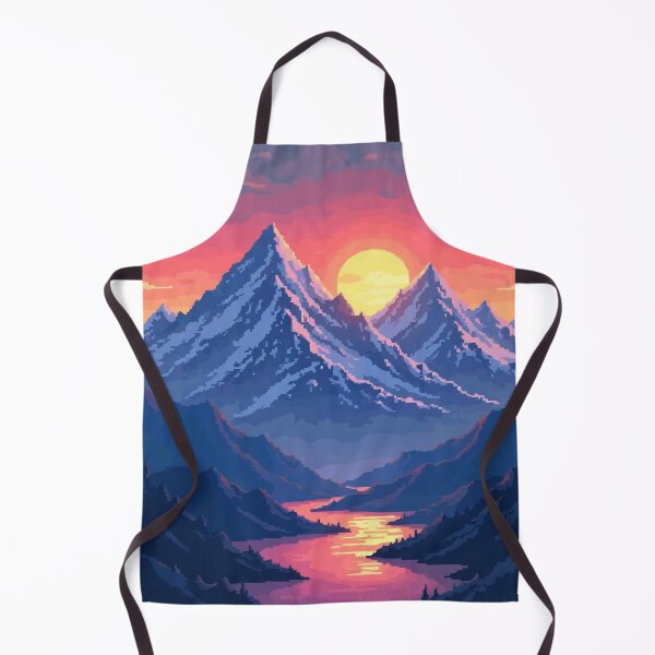 Item preview, Pixel Peaks A Sunset Serenade designed and sold by NaturePixel.