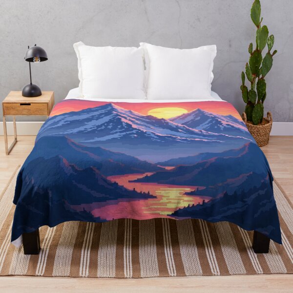 Item preview, Pixel Peaks A Sunset Serenade designed and sold by NaturePixel.