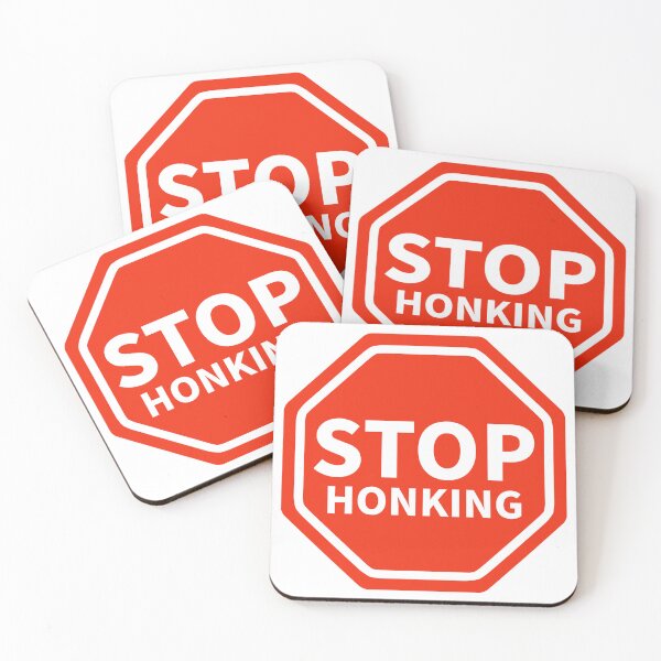Item preview, Stop honking  designed and sold by Rachel the Artist .