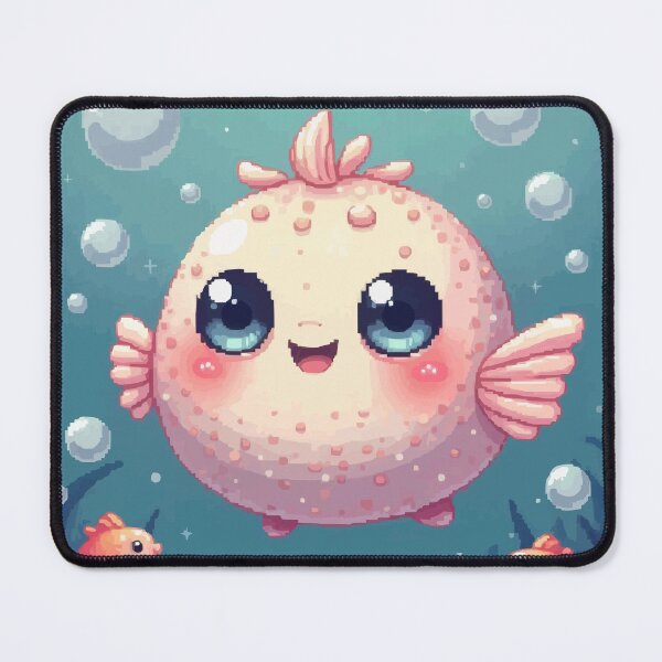 Item preview, Pixel Pufferfish A Spiky Surprise designed and sold by NaturePixel.