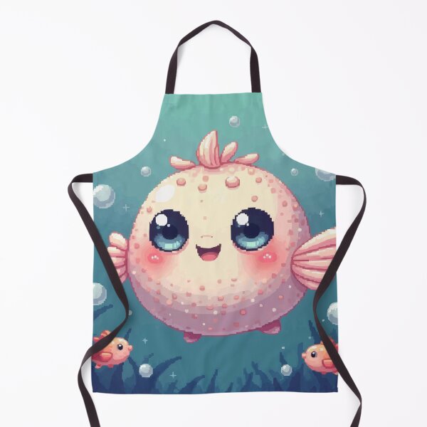 Item preview, Pixel Pufferfish A Spiky Surprise designed and sold by NaturePixel.