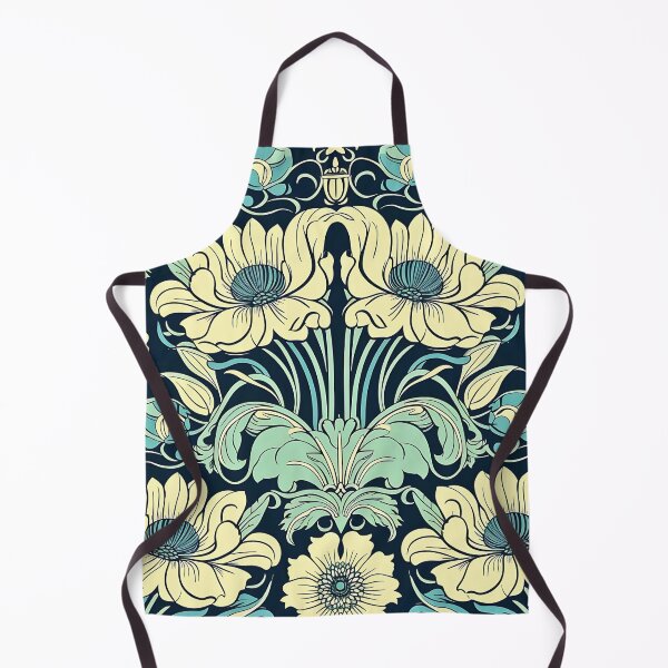 Item preview, Green Vintage Floral Damask Pattern designed and sold by HausKatz.