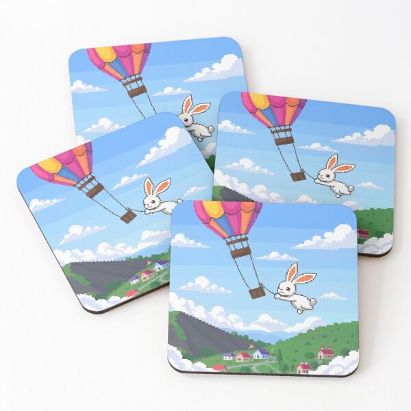 Item preview, Pixel Rabbit’s Balloon Ride designed and sold by NaturePixel.