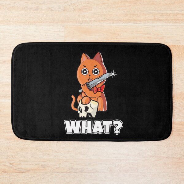 Item preview, What Cat, Murderous Cat With Knife designed and sold by messy-nessie.