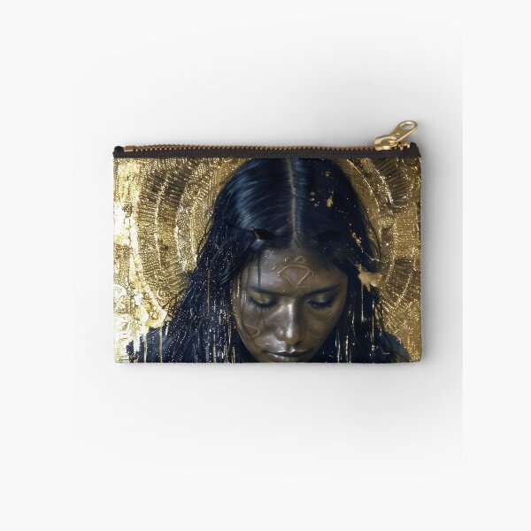 Item preview, Taino Goddess Atabey Surreal Gold Art designed and sold by All Souls Dream.