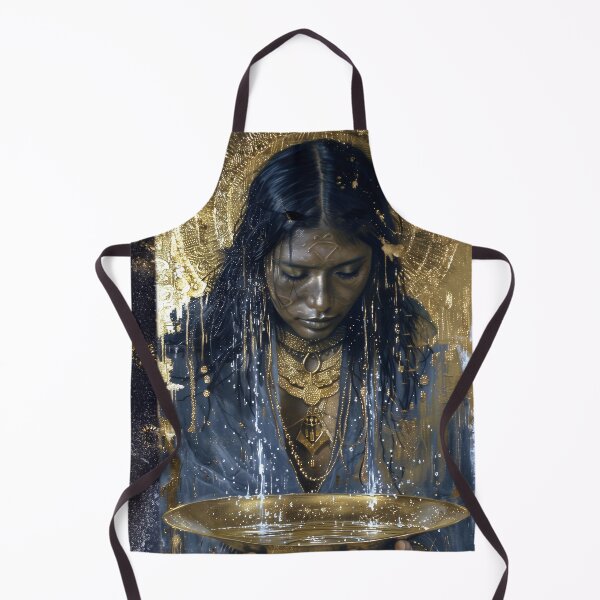 Item preview, Taino Goddess Atabey Surreal Gold Art designed and sold by All Souls Dream.