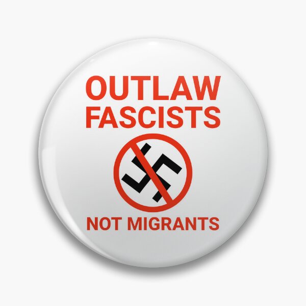 Item preview, Outlaw fascists not migrants  designed and sold by Rachel the Artist .